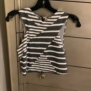 Striped crop top